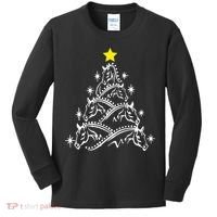 Horse Tree Christmas Horses Xmas Gifts Kids Long Sleeve Shirt thumb 0