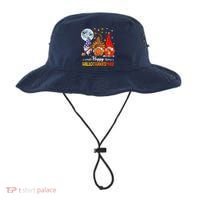 Halloween Thanksgiving Christmas Happy HalloThanksMas Gnomes Bucket Hat thumb 0