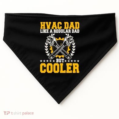 Hvac Technician Dad Mechanic Work Tech Service FatherS Day USA-Made Doggie Bandana