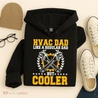 Hvac Technician Dad Mechanic Work Tech Service FatherS Day Hoodie thumb 4