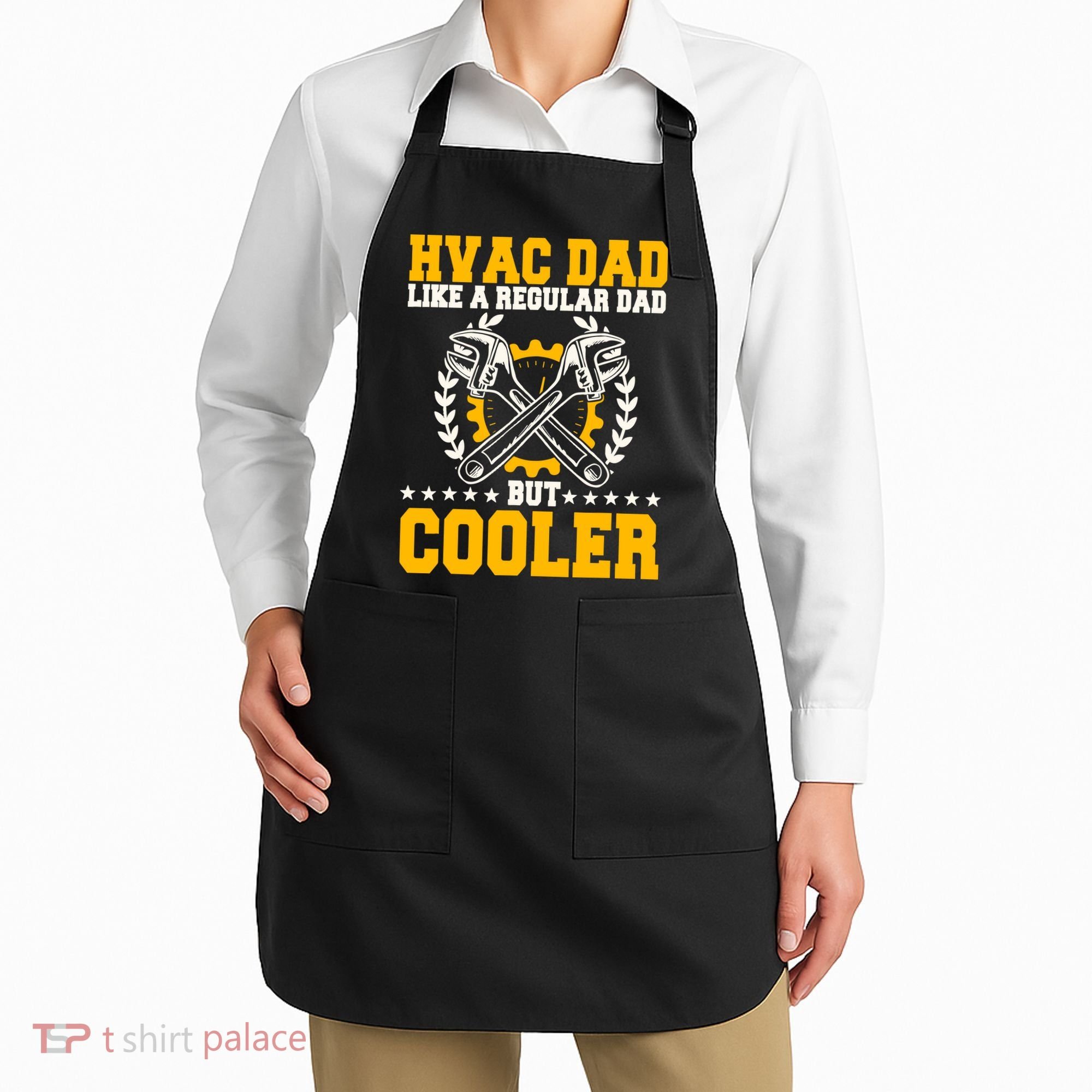 Hvac Technician Dad Mechanic Work Tech Service FatherS Day Apron