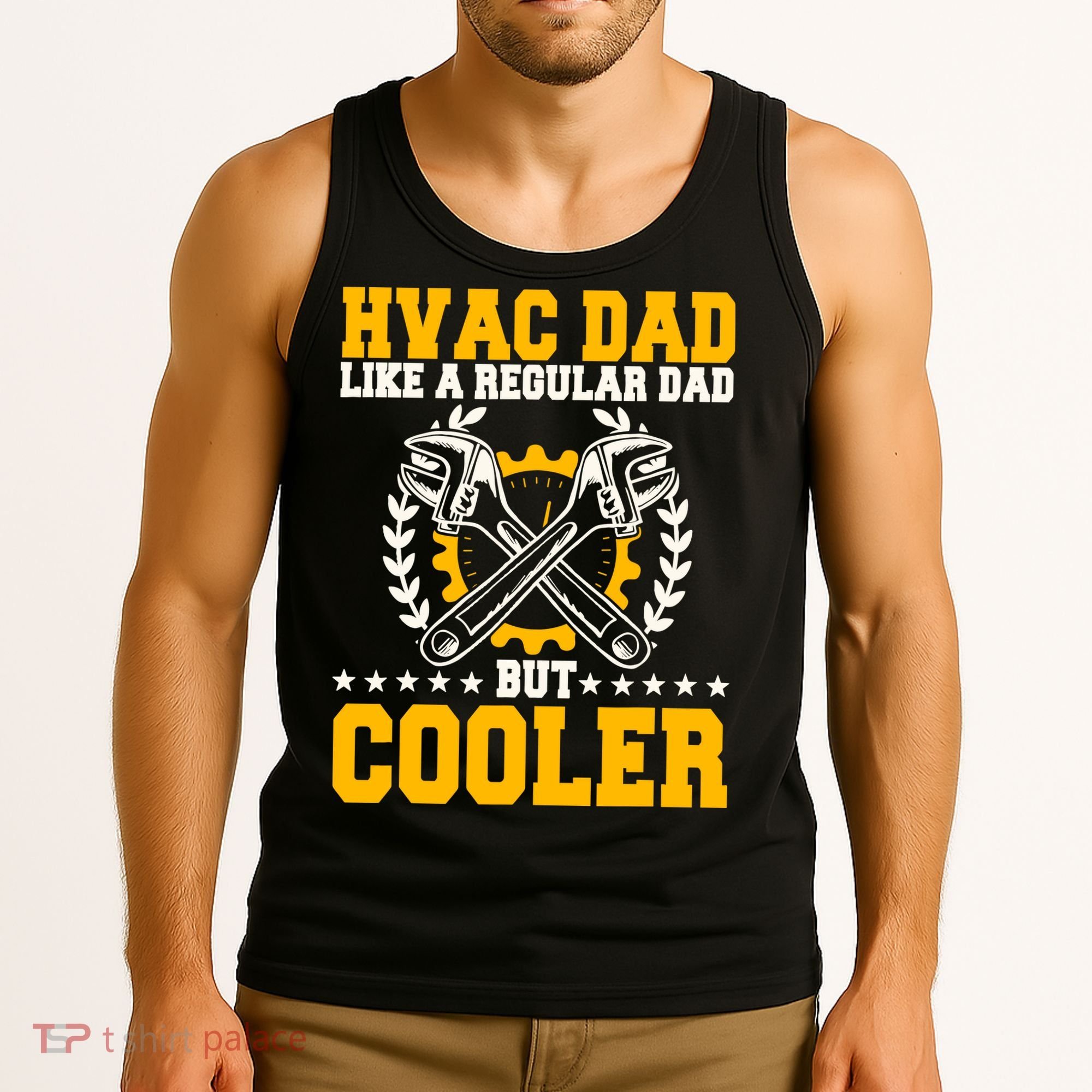 Hvac Technician Dad Mechanic Work Tech Service FatherS Day Tank Top