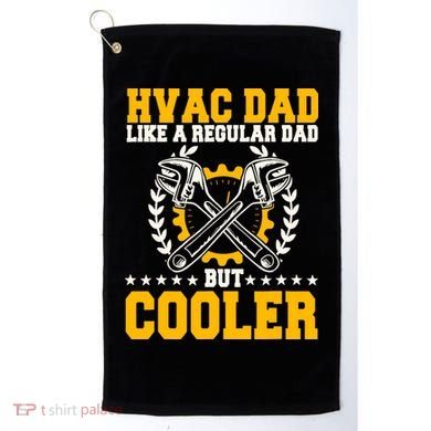 Hvac Technician Dad Mechanic Work Tech Service FatherS Day Golf Towel