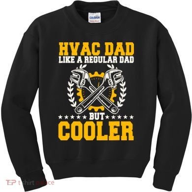 Hvac Technician Dad Mechanic Work Tech Service FatherS Day Kids Sweatshirt