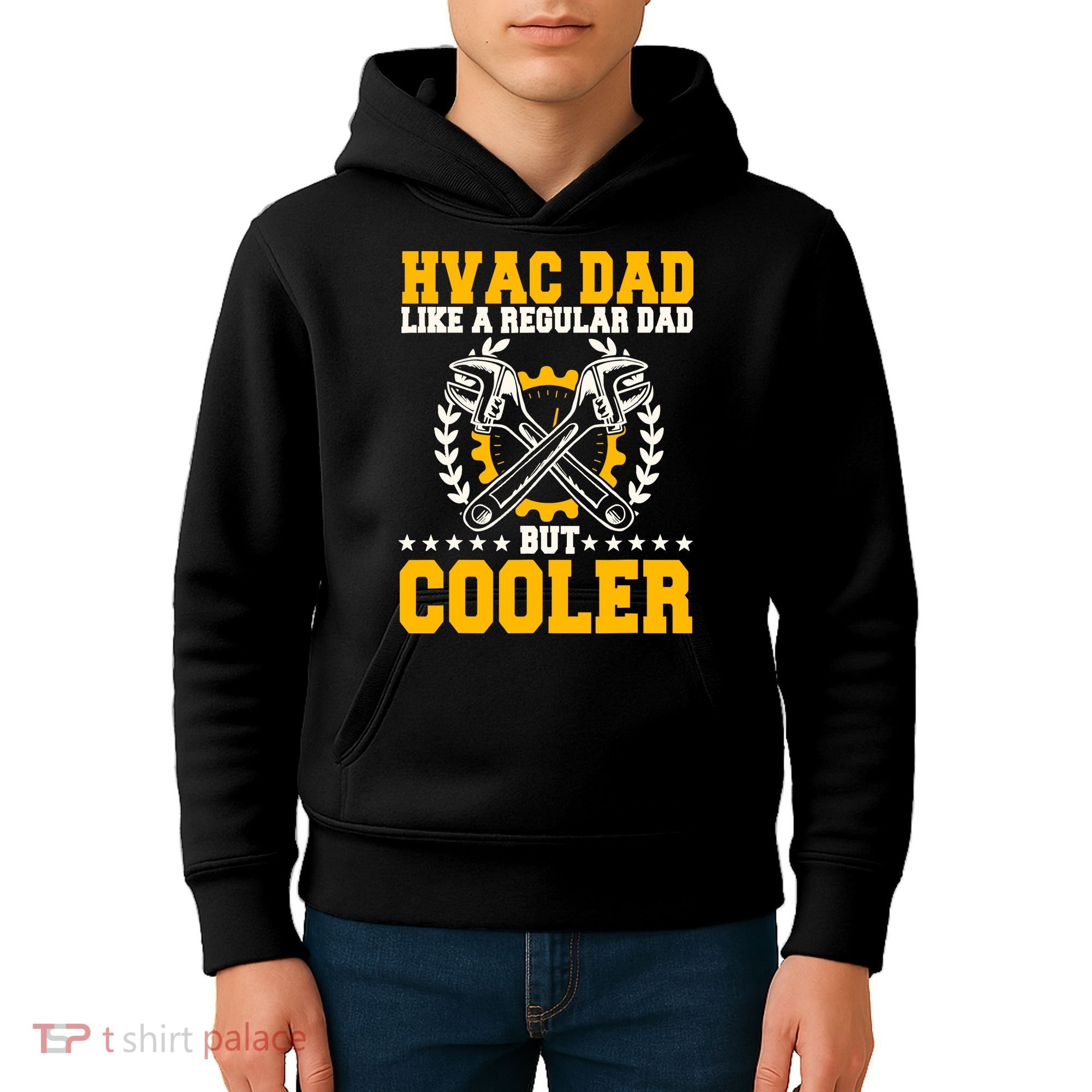 Hvac Technician Dad Mechanic Work Tech Service FatherS Day Kids Hoodie