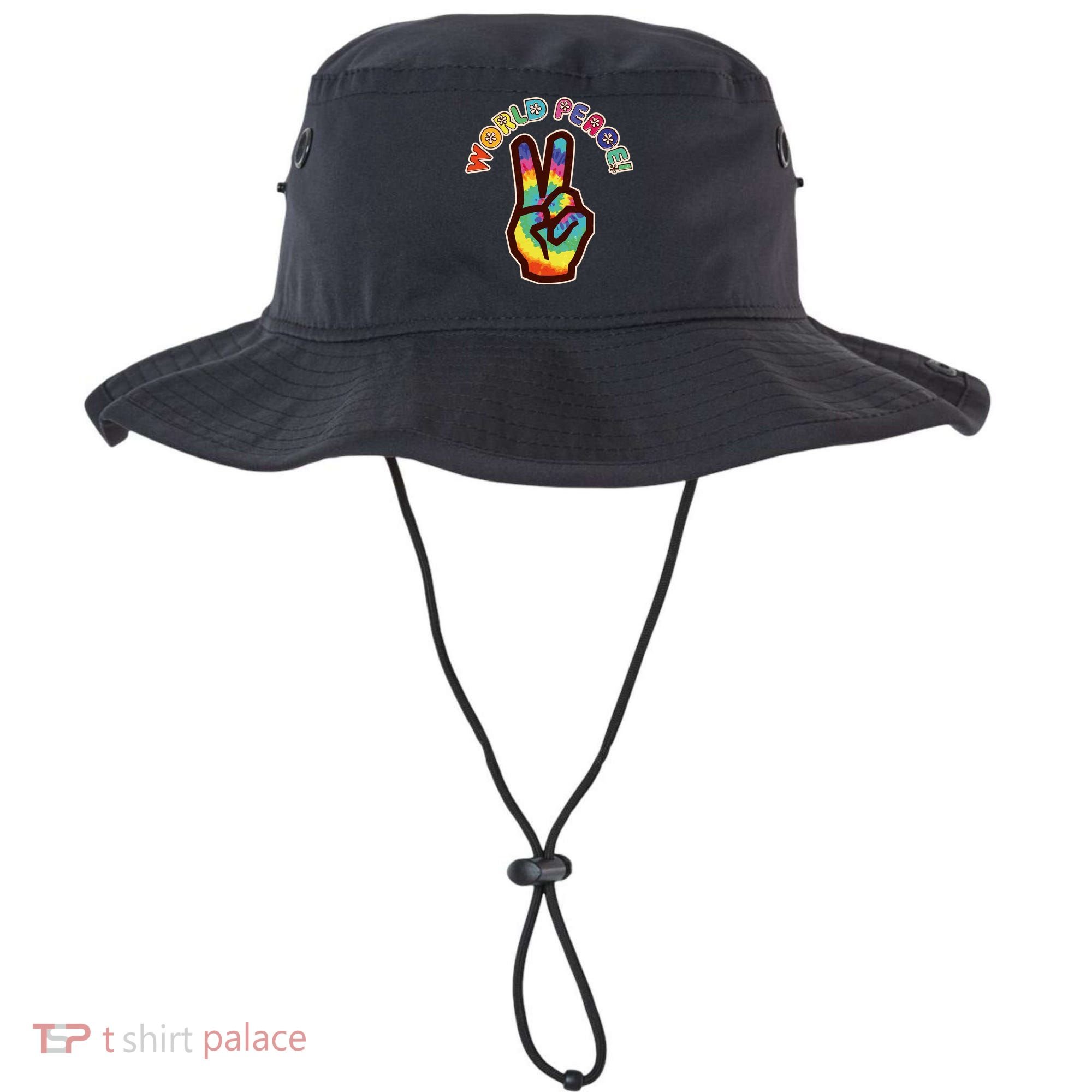 Hippy Tie Dye World Peace Bucket Hat