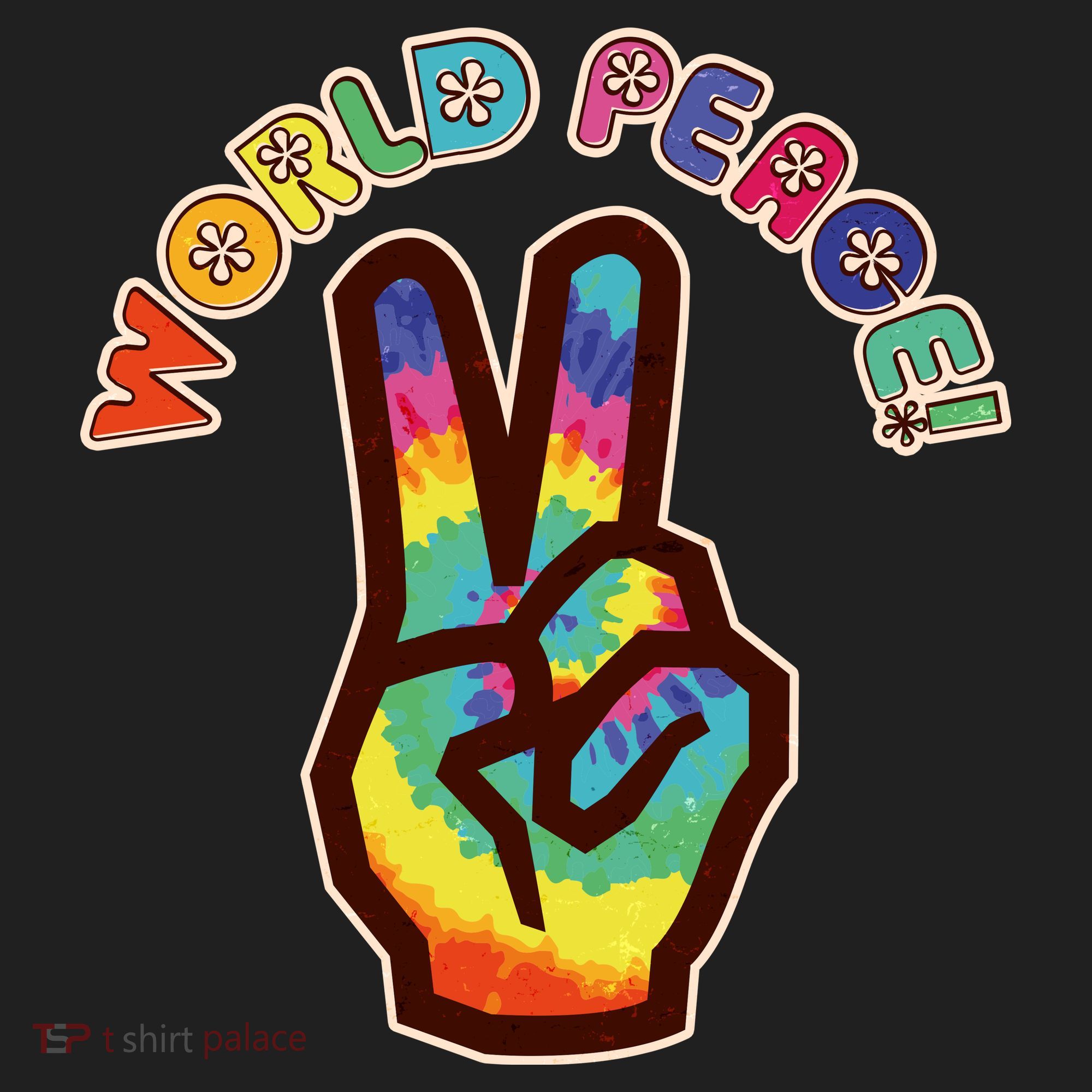 Hippy Tie Dye World Peace Tumbler
