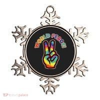 Hippy Tie Dye World Peace Ornament thumb 0
