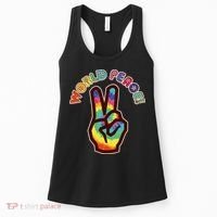 Hippy Tie Dye World Peace Women's Tank Top thumb 0