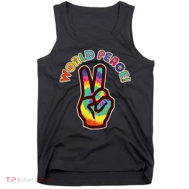 Hippy Tie Dye World Peace Tank Top
