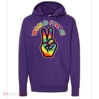 Hippy Tie Dye World Peace Hoodie thumb 0
