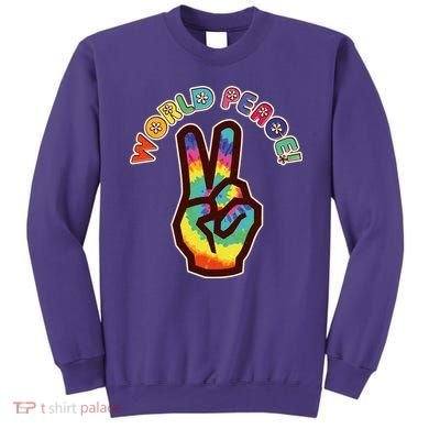 Hippy Tie Dye World Peace Sweatshirt