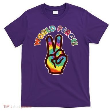Hippy Tie Dye World Peace T-Shirt