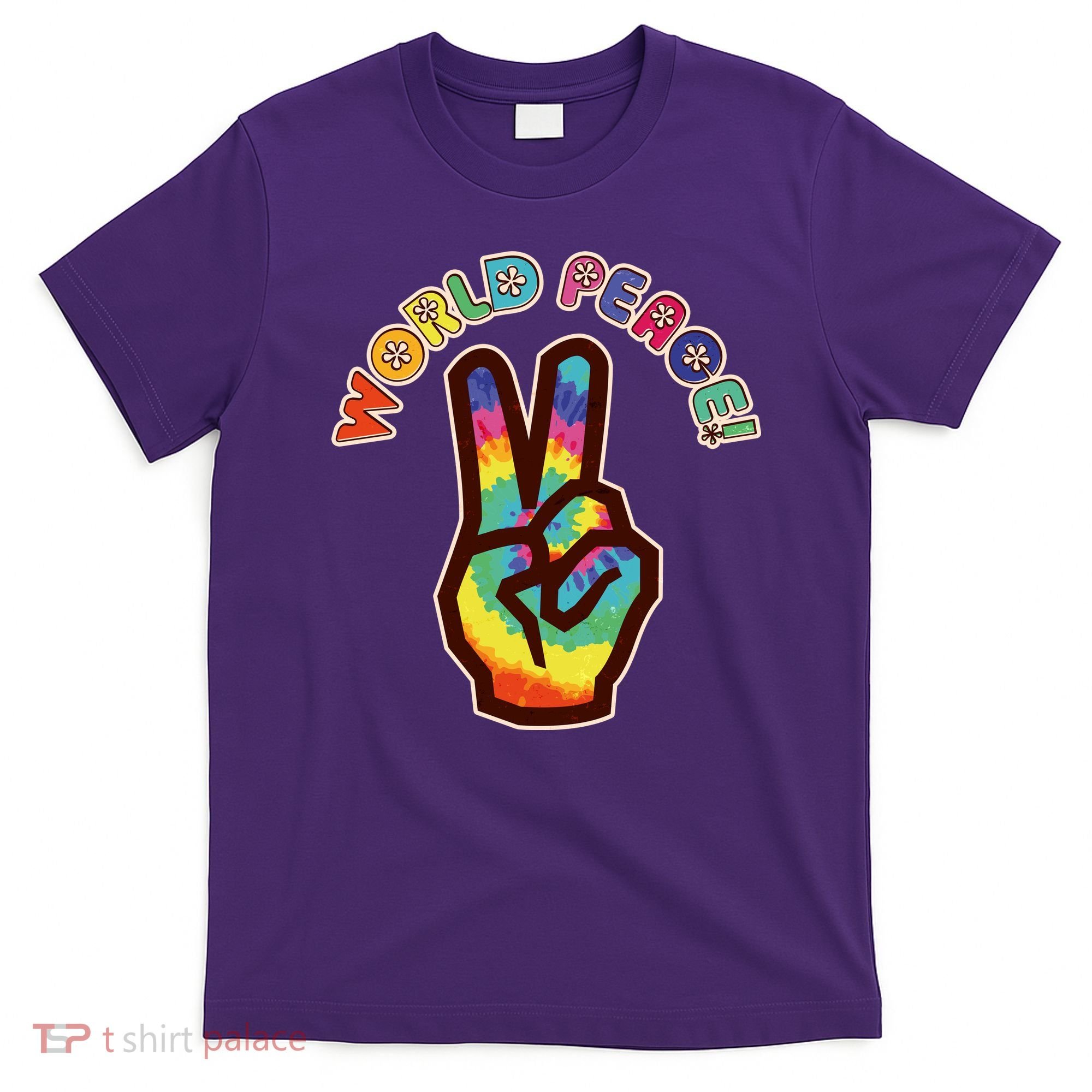 Hippy Tie Dye World Peace T-Shirt