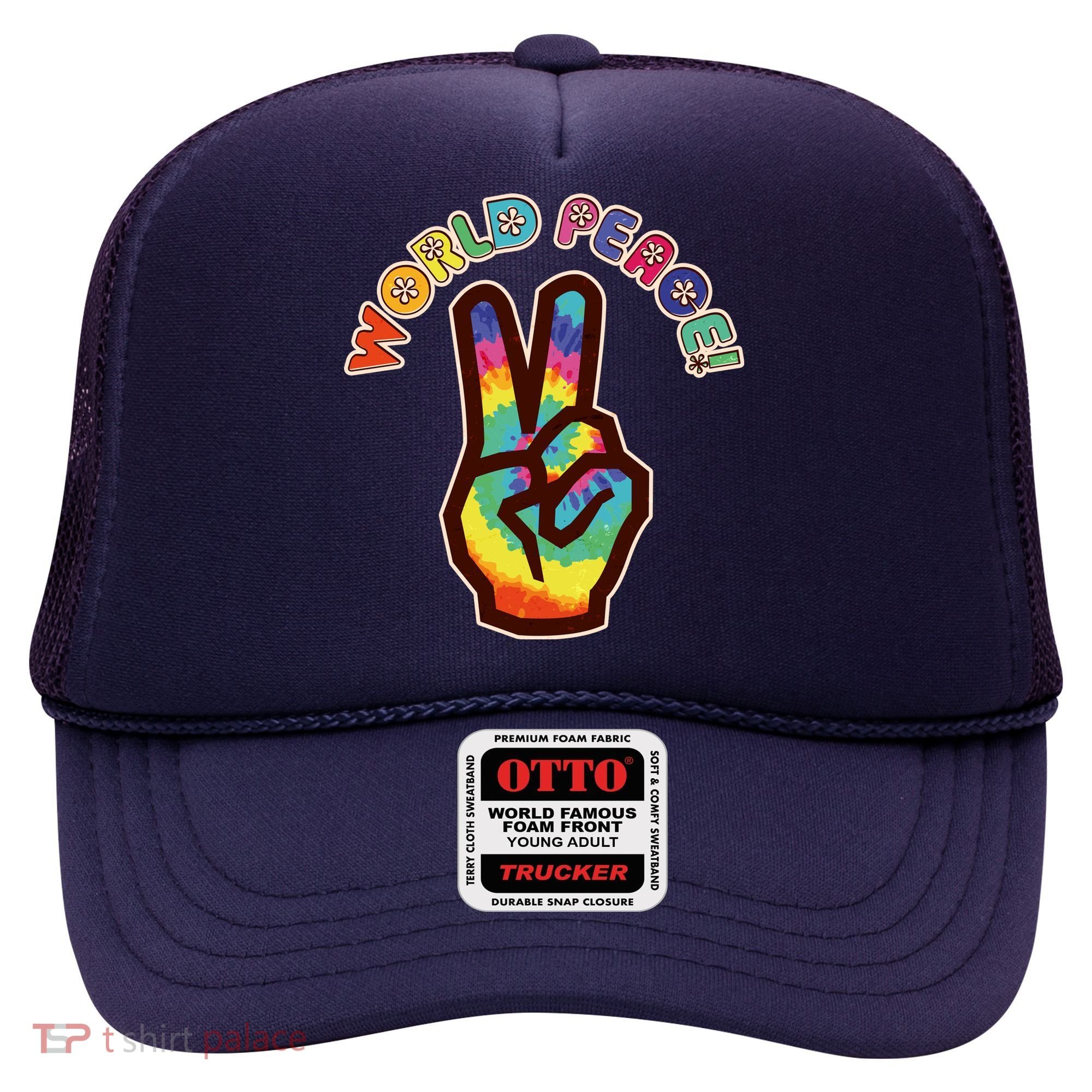 Hippy Tie Dye World Peace Hat