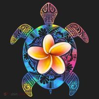 Hawaiian Tie Dye Sea Turtle Tumbler thumb 3