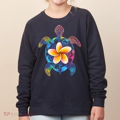 Hawaiian Tie Dye Sea Turtle Women's Sweatshirt