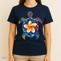 Hawaiian Tie Dye Sea Turtle T-Shirt thumb 4
