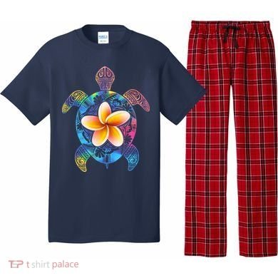 Hawaiian Tie Dye Sea Turtle Pajama Set