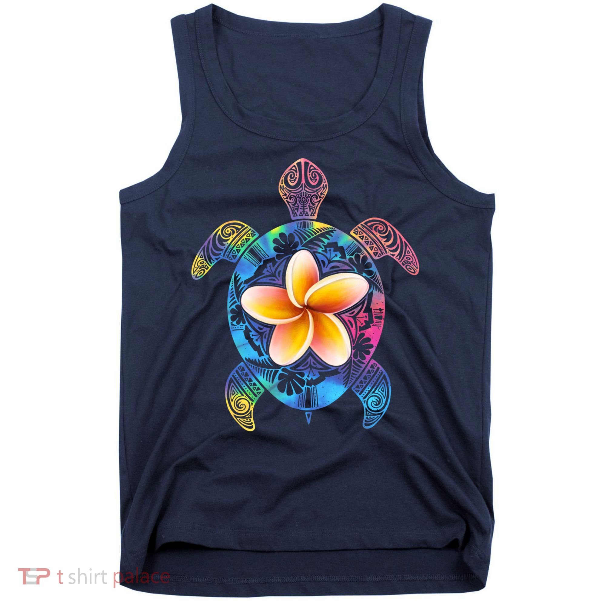 Hawaiian Tie Dye Sea Turtle Tank Top