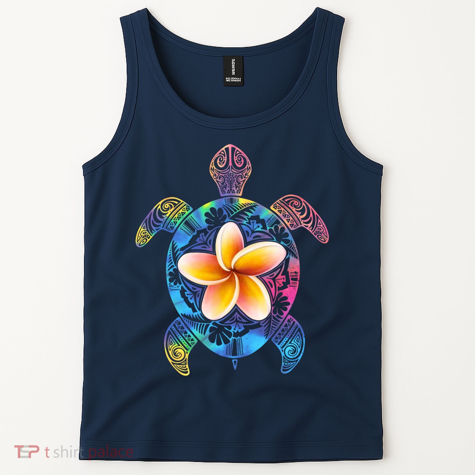 Hawaiian Tie Dye Sea Turtle Tank Top