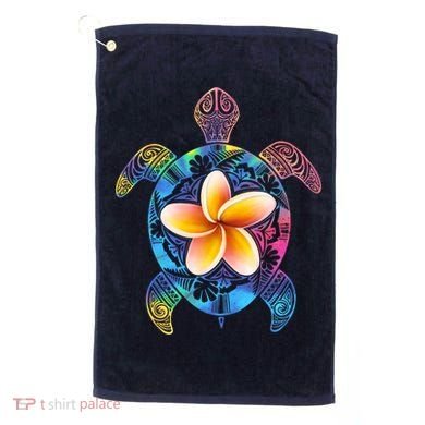 Hawaiian Tie Dye Sea Turtle Golf Towel