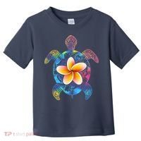 Hawaiian Tie Dye Sea Turtle Toddler T-Shirt thumb 0
