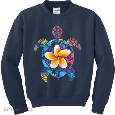 Hawaiian Tie Dye Sea Turtle Kids Sweatshirt