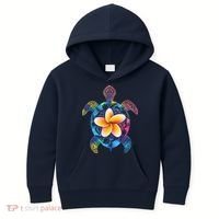 Hawaiian Tie Dye Sea Turtle Kids Hoodie thumb 0