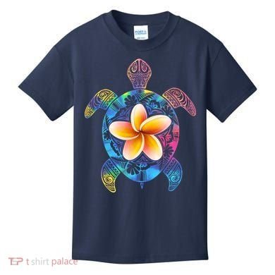 Hawaiian Tie Dye Sea Turtle Kids T-Shirt