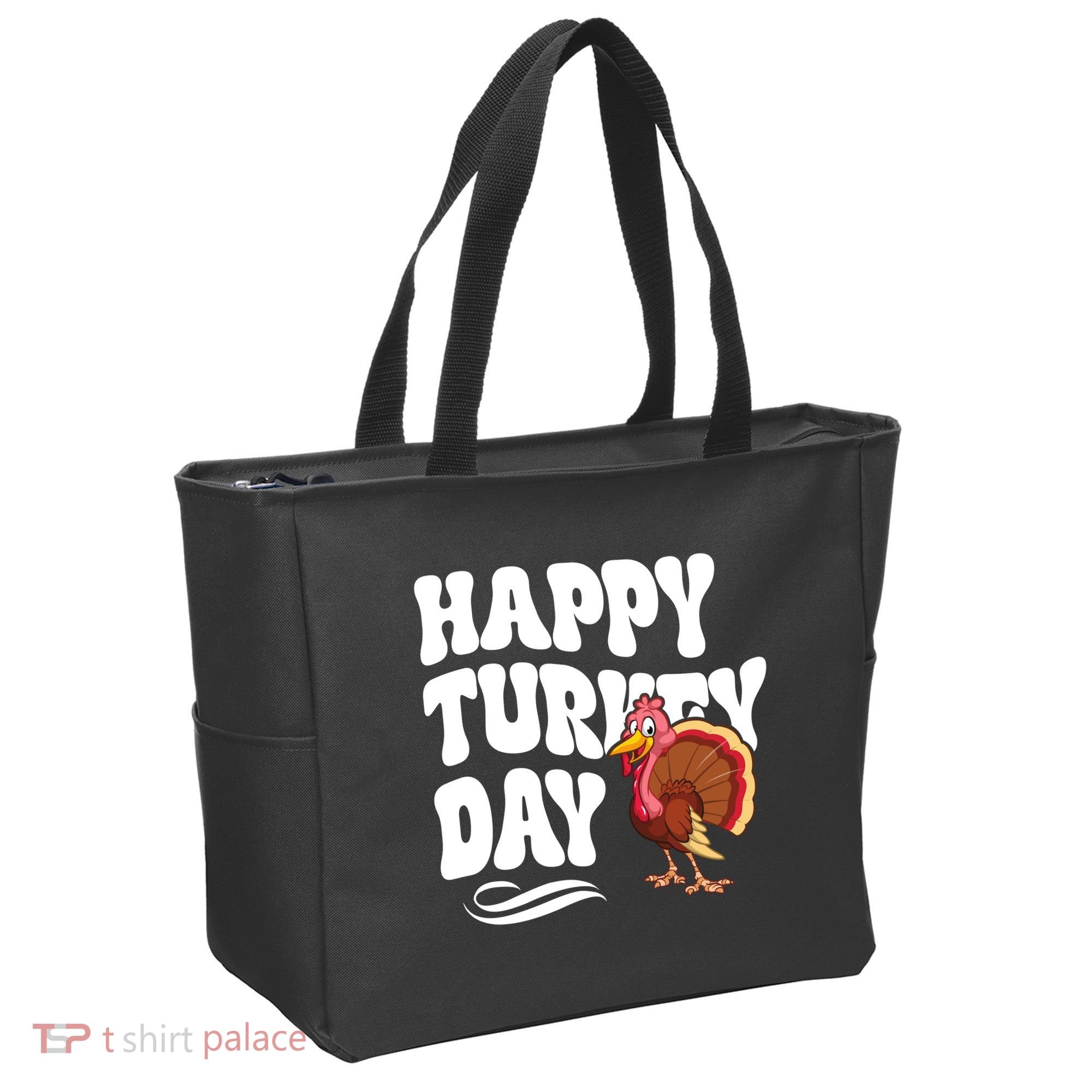 Happy Turkey Day Thanksgiving Holiday Tote Bag