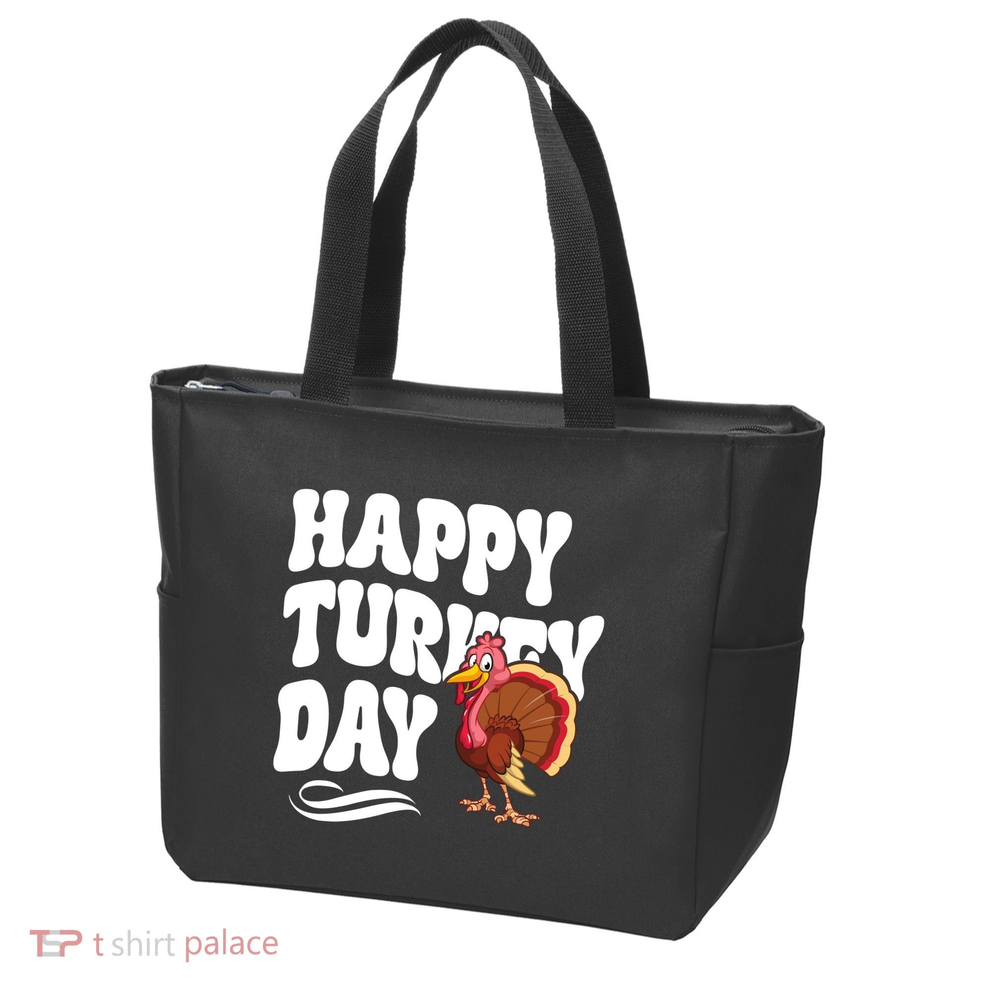 Happy Turkey Day Thanksgiving Holiday Tote Bag