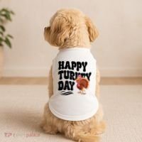 Happy Turkey Day Thanksgiving Holiday Doggie Tank thumb 2