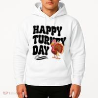 Happy Turkey Day Thanksgiving Holiday Hoodie thumb 2