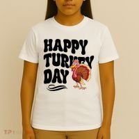 Happy Turkey Day Thanksgiving Holiday T-Shirt thumb 4
