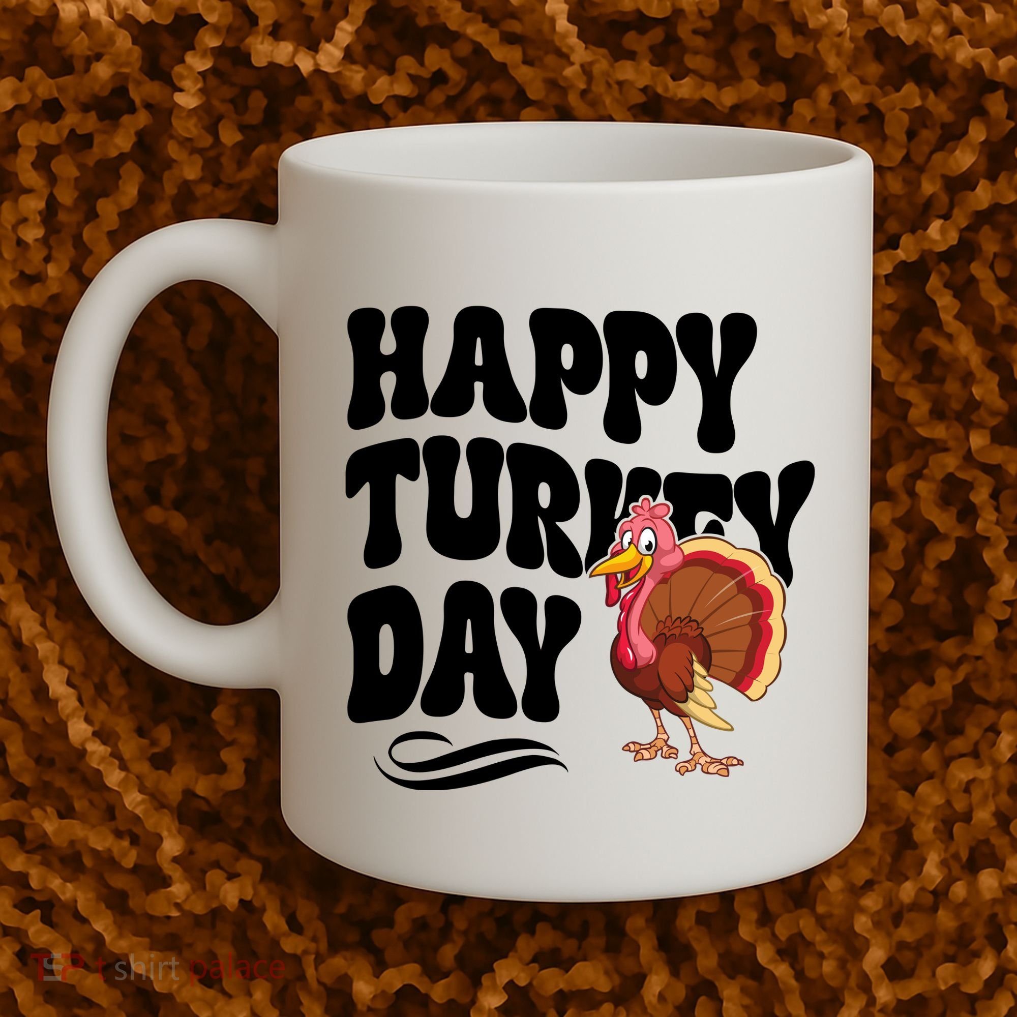 Happy Turkey Day Thanksgiving Holiday Coffee Mug