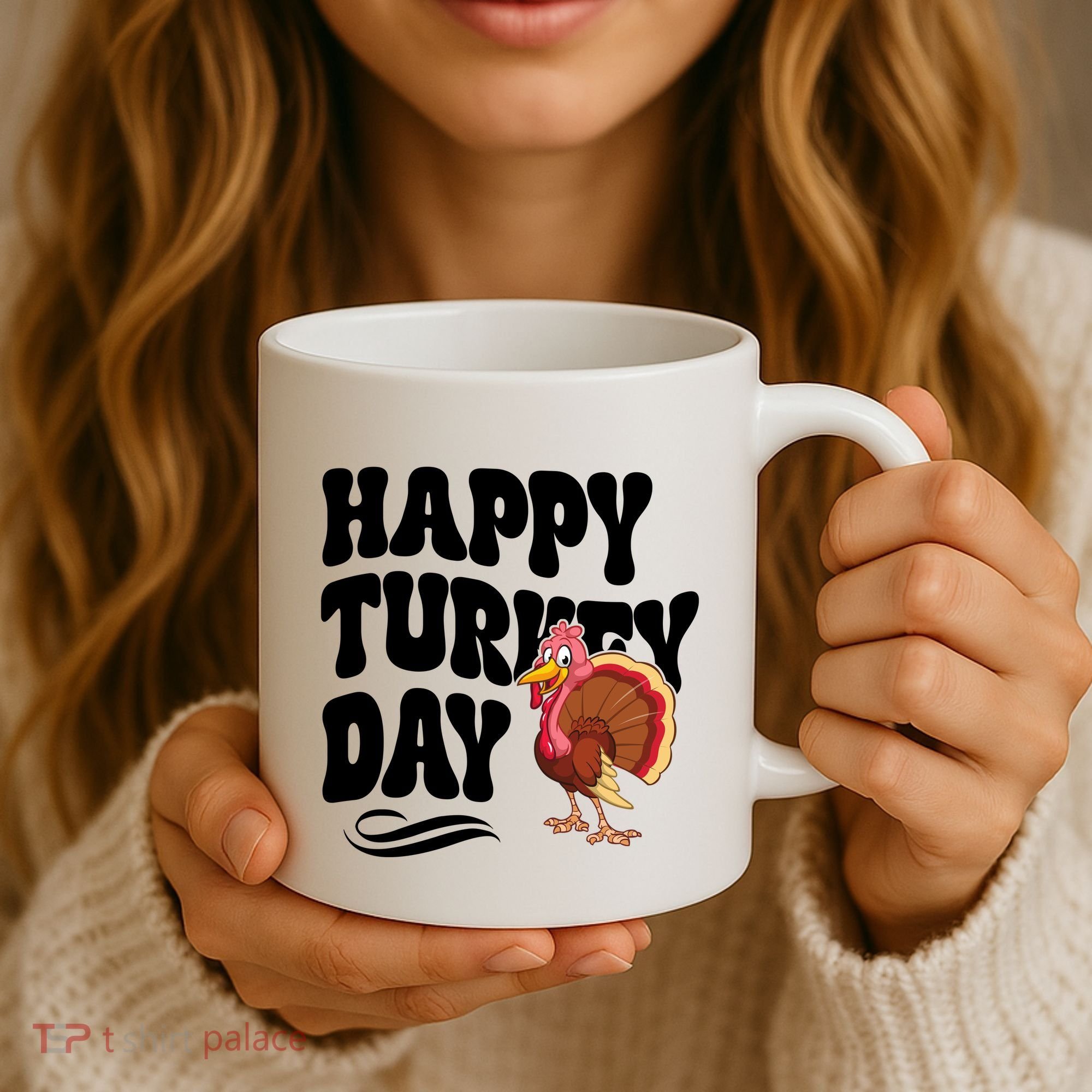 Happy Turkey Day Thanksgiving Holiday Coffee Mug