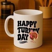 Happy Turkey Day Thanksgiving Holiday Coffee Mug thumb 4