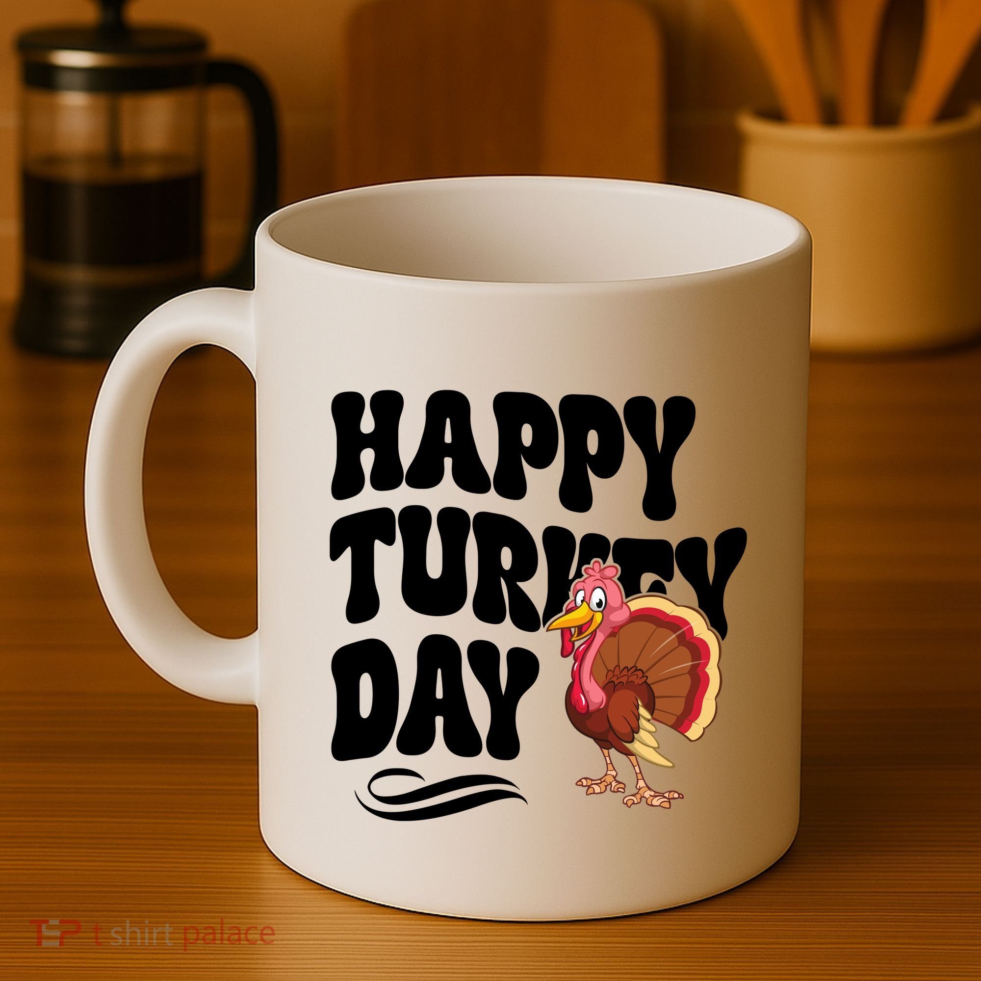 Happy Turkey Day Thanksgiving Holiday Coffee Mug