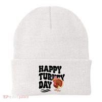Happy Turkey Day Thanksgiving Holiday Beanie thumb 0