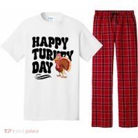 Happy Turkey Day Thanksgiving Holiday Pajama Set thumb 0
