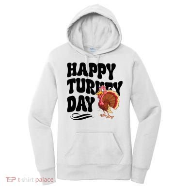 Happy Turkey Day Thanksgiving Holiday Women's Hoodie