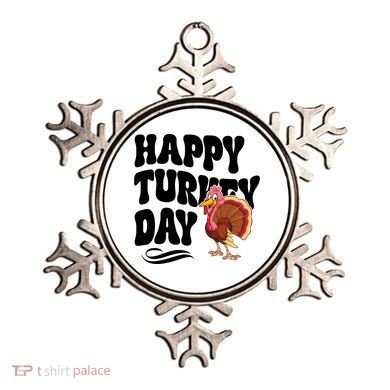 Happy Turkey Day Thanksgiving Holiday Ornament