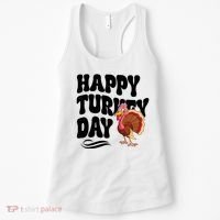Happy Turkey Day Thanksgiving Holiday Women's Tank Top thumb 0
