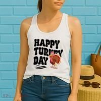 Happy Turkey Day Thanksgiving Holiday Women's Tank Top thumb 2