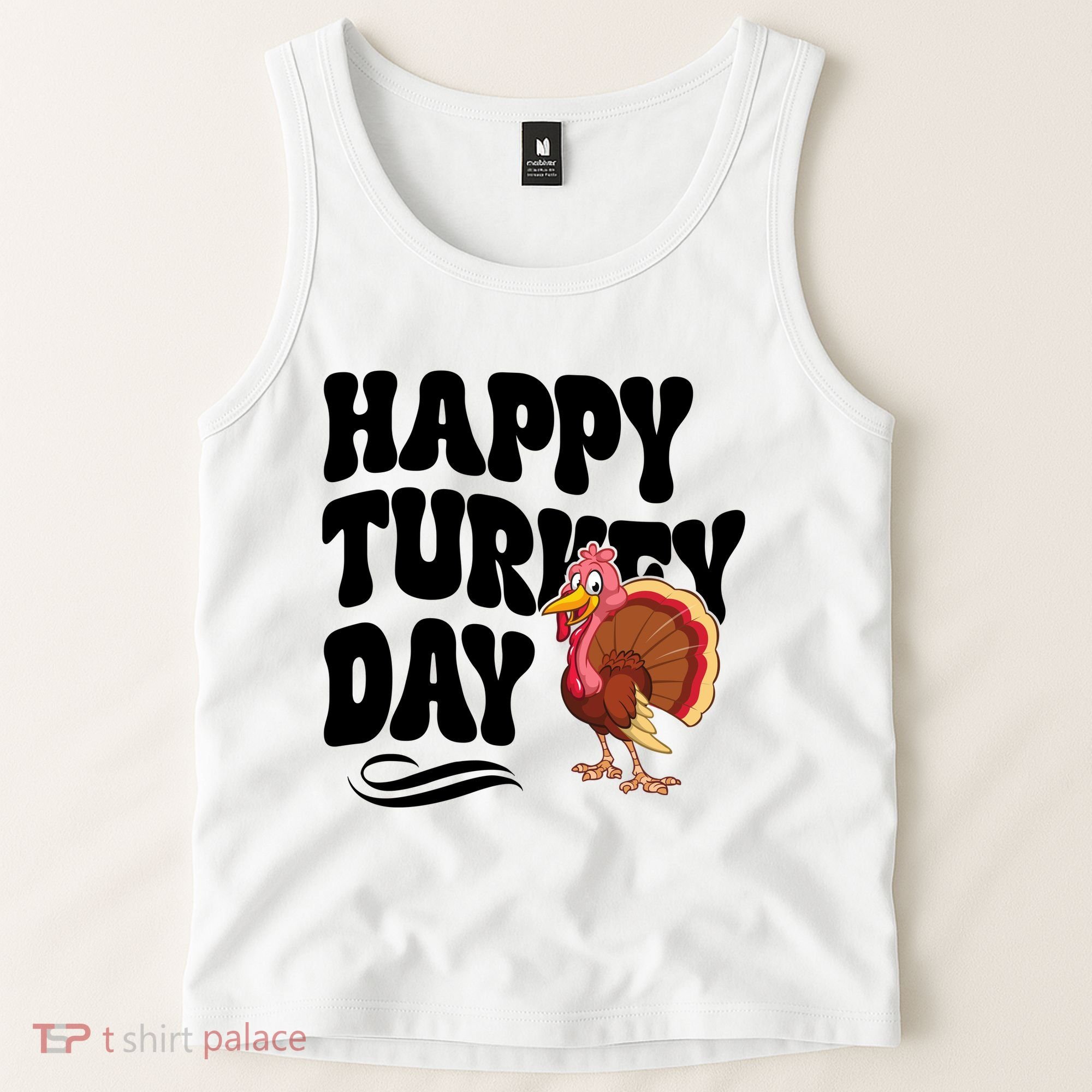 Happy Turkey Day Thanksgiving Holiday Tank Top
