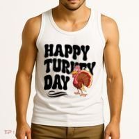 Happy Turkey Day Thanksgiving Holiday Tank Top thumb 3