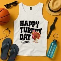 Happy Turkey Day Thanksgiving Holiday Tank Top thumb 4