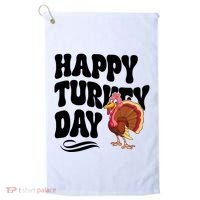 Happy Turkey Day Thanksgiving Holiday Golf Towel thumb 0