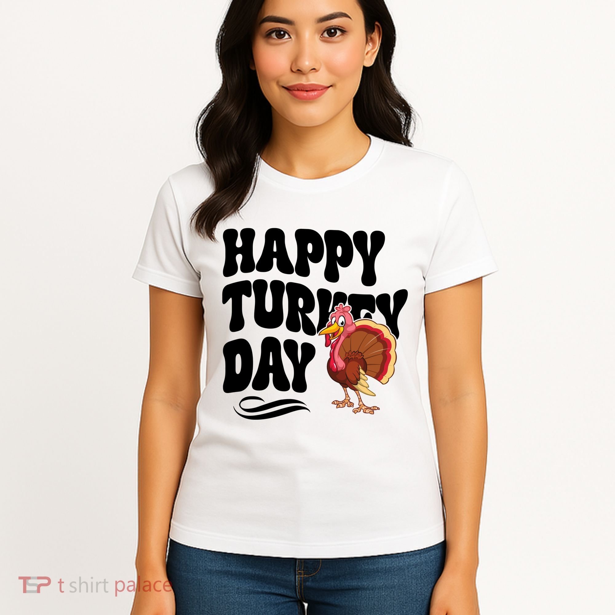 Happy Turkey Day Thanksgiving Holiday Women's T-Shirt